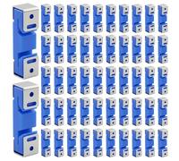 100 Pack Blue Sound Isolation Clips-Full Rubber Sound Blocking Clips for Resilient Channel, Reduce Noise in Home/Office/Apartment/Studio Walls & Ceilings