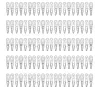 100 Pack Bulk 2 Inch 5 CM Small Metal Snap Hair Clips With Hole Silver Barrettes Hairpins Clips Thin Fine Bang Hair Holder Craft DIY Hair Accessories for Women Girl Kids Toddlers Baby