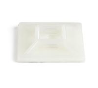 StarTech.com 100 Pack Cable Tie Mounts with Adhesive Tape for 0.21 in. (5.5 mm) Wide Ties - Nylon/Plastic Zip Tie Mounts - Electrical/Network Cable Wrap Mounts / 94V-2 Fire & UL Rated TAA