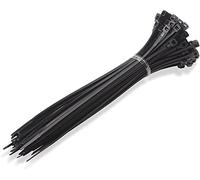 100 Pack Cable Ties Black, Nylon Zip Ties for DIY, Office, Garden, Garage and Workshop, Multi-Pack Plastic Tie Wraps Size: 3.6mm x 140mm