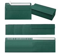 100 Pack Colorful #10 Business Envelopes Self Seal Standard Envelopes for Office Checks, Business, Letter Mailing Invoices, 4.13 x 9.49 Inches (Dark Green)