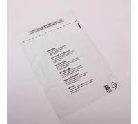 (100 Pack) CPP Garment Bags, Clear cellophane Plastic Recyclable self Seal Packaging Bags with Printed Warning, Clothing, t-Shirts, Gifts and More (100, 10 X 12 Inch)