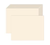 100 Pack Cream Blank Cardstock 5x7 Thick Paper，Goefun 80lb Flat 5 x 7 Card Stock Printable Paper for Invitations, Postcards, Photos, DIY Card Making