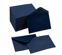 100 Pack Dark Blue Gift Card Envelopes 4 x 2.75" Mini Envelopes 120GSM Small Paper Business Gift Card Sleeves Bulk,Tiny Little Greeting Card Envelope Pockets for Invitation (Dark Blue)
