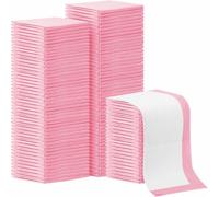 100 Pack Disposable Changing Pads,13X18 inch Baby Disposable Underpads,High Absorbent Diaper Changing Pads,Waterproof Disposable Pads,Leak Proof Breathable Underpads for Adult Baby Pets (Pink)