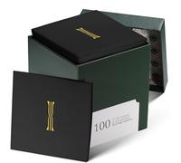 100 Pack Disposable Monogrammed Cocktail Napkins Black, 5"x5" Linen-Feel Gold Foil Letter I Paper Napkins, Initial White Beverage Napkins For Wedding, Party, Bar Or Holiday