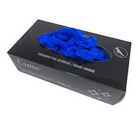100 Pack Disposable try on foot socks 20 denier, fits for Women and Men, One size fits all (BLUE, 1)