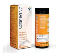 100 Pack Dr. Deutsch 11-in-1 Urine Test Strips - Rapid Home Urinalysis Tests for UTI, Glucose, Ketones, Protein, pH & More | CE & UKCA Certified