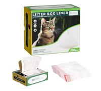 100 Pack Drawstring Cat Litter Box Liner Bags For Litter-Robot 3/4,Waste Bags Compatible With Self-Cleaning Litter Box,Heavy Duty