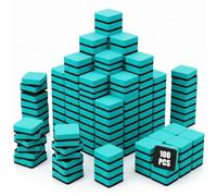 100 Pack Dry Erase Erasers, Mini Magnetic Whiteboard Eraser, Square Foam Cleaner for Office Home, 2 x 2 Inches, Green, Lightweight & Reusable