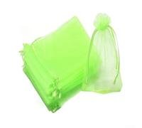 100 Pack Fruit Protection Bags 4x6 Inch, Green Fine Mesh Drawstring Netting for Berries, Figs, Strawberries, Kiwis, Gardening Anti-Bird Pest Control