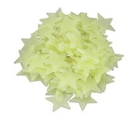 100 Pack Glow in The Dark Star Stickers, 3D Luminous Star Wall Stickers, Florescent Wall Decals for Ceiling Walls Kids Baby Girl Boy Bedroom Living Room Decoration