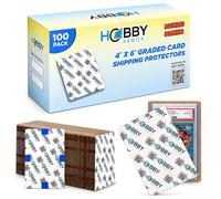 100 Pack Graded Trading Card Shipping Protector by Hobby Armor, 4" x 6" with Rounded Corners, Vibrant Multi-Color Card Protector to Guard Cards from Dings, Premium Cardboard Slab Shipping Supplies