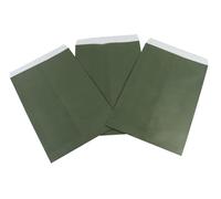100 Pack Green Plain Miscellaneous Envelop Style Gift Wrapping Item Sweets Beads Jewellery Box Packaging (4 x 6 Inches, Pack of 100)