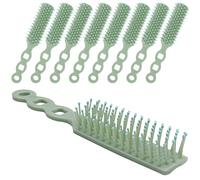 100 Pack Hair Brushes in Bulk for Homeless, Hair Brush Bulk Nylon Bristles Brush Vent Hair Brush for Curly Wavy Hair Blow Drying Styling Detangling Suitable for Shelter, Hotel(Green)