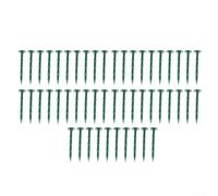 100 Pack Heavy Duty Plastic Ground Stakes 16cm Long Green Landscape Pins To Hold Down Garden Fabric Mulch And Netting Securely(50pcs)