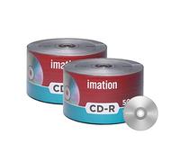 100 Pack Imation CD-R 52X 700MB/80Min Branded Logo Blank Media Recordable Data Disc