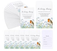 100 Pack in Loving Memory Seed Packet Favors for Funerals & Celebration of Life, Forget Me Not Seed Envelopes for Memorial Service Guests, Remembrance Keepsake Paper Bags (Seeds Not Included)