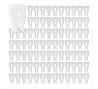 100 Pack Inventory Control Clips, Peg Hook Product Stoppers, Fits .15" to .25" Diam. Plastic or Metal Hooks, Inexpensive Product Display Control, Pegboard Accessories by ClipStrip