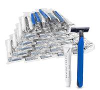(100 Pack) Kheoxusa Disposable Razors,Disposable Razors For Women,Mens Disposable Razors,Bulk Razors Disposable Individually Wrapped for Men,Women and Lady,Multipurpose Individually Wrapped-Blue