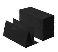 100-Pack Linen-Feel Black Napkins, 16"x16" Dinner Napkins for Restaurant, Party, Kitchen Or Event, Bookfolded Guest Towel for Bathroom, Guestroom Or Vanity.