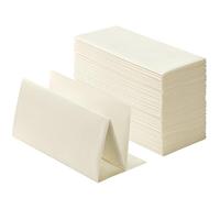 100-Pack Linen-Feel Cream Napkins, 16"x16" Dinner Napkins for Restaurant, Party, Kitchen Or Event, Bookfolded Guest Towel for Bathroom, Guestroom Or Vanity.