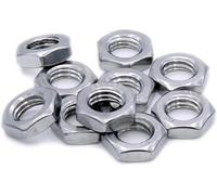 100 Pack - M12 Half Lock Hex Nuts - Stainless Steel A2 12mm Hexagonal Nut