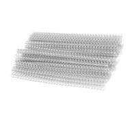100 Pack Metal 3:1 Pitch Double Loop Wire Binding Spines, 32-Hole Coil for Notebooks, Professional Document Bindings (32 Hole Coil, 3:1 Pitch, Silver, 5/16 Inch (40 Sheet Capacity))