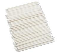 100-Pack Nail Art Wood Stick, Double Heads Nail Cuticle Pusher Remover Manicure Pedicure Tool