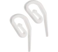 100 Pack Nylon Curtain Hooks White Strong Plastic Gliders for Pencil Pleat & Heading Tape Heavy Duty Drapery Pins Net Curtains & Voiles Universal Small Hanging Hardware for Windows and Doorways
