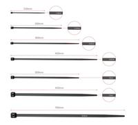 100 Pack Nylon Zip Cable Ties Heavy Duty, Self Locking Wire Fasteners, Uv Resistant For Indoor & Outdoor Use