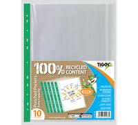 100 Pack of A4 Large Extra Capacity Strong Punch Pockets Wallet Sleeves