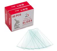 100 Pack of Lab Microscope Slides, 1mm-1.2mm Thick Glass Slides for Microscope, Clear Glass Ground Edges 1" x 3", Microscope Accessories for Lab Consumables Research