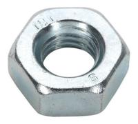 100 Pack Of M10 Steel Hex Nuts With 1.5mm Pitch - Din 934 Compliant