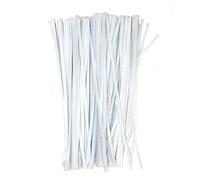 100 Pack Of Pipe Cleaners - Lots of Options to Choose From (White)