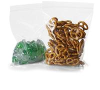 100 Pack of Polypropylene Zipper Locking Bags 6 x 9. Clear Packing Bags 2 mil. High Clarity Food Storage Bags. FDA, USDA, GMP, AIB, Kosher Approved.