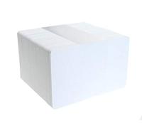 100 Pack of White 50% Recycled PVC CR80 Cards for Magicard, Evolis, Zebra, Smart, Javelin, Fargo, Datacard Badge Printers