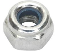 100 Pack Of Zinc Plated M4 Nylon Locknut Bolts - Din 982 With 0.7mm Pitch