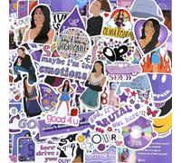 100 Pack Olivia Stickers, Pop Singer Decal, Scrapbook Stickers, Waterproof Stickers, Music Stickers, for Water Bottles, Book, Skateboard, Laptop, Guitar, Suitcase