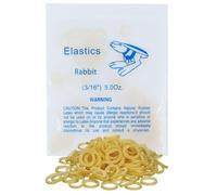 100 Pack Orthodontic Elastics Dental Rubber Bands Intraoral Elastic Bands Blue Rabbit(Medium, 5 Oz, 3/16''