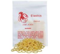 100 Pack Orthodontic Elastics Dental Rubber Bands Intraoral Elastic Bands Red Chipmunk(Heavy, 6.5 Oz, 1/8''