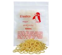 100 Pack Orthodontic Elastics Dental Rubber Bands Intraoral Elastic Bands Red Penguin(Heavy, 6.5 Oz, 5/16''