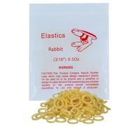 100 pack Orthodontic Elastics Dental Rubber Bands Intraoral Elastic Bands Red Rabbit (Heavy, 6.5 Oz, 3/16'')