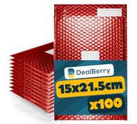 100 Pack Padded Bubble Envelopes - Bubble Wrap Envelope - Poly Bags for Shipping Packaging Mailing - Envelopes Peel and Seal - Address & Return Box - Size 170x215mm