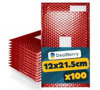 100 Pack Padded Bubble Envelopes - Bubble Wrap Envelope - Poly Bags for Shipping Packaging Mailing - Envelopes Peel and Seal - Address & Return Box - Size 140x215mm