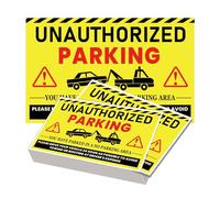 100 Pack Parking Violation Stickers Notice Parking Tickets No Parking Sticker - 5 x 8 Inch Bad Parking Labels Tow Warning You are Illegally Parked Multi Reasons for Car Window