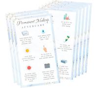 100 Pack Permanent Makeup Aftercare Instructions Card 2x3.5 inch Makeup Aftercare Business Card for Makeup Artist Tattoo Microblading, Lip Blushing, Eyeliner