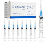 100 Pack Plastic Tube Lab Dispensing Tools, 3ml Syringes with 23G 25MM, Individually Packaged, Lab Syringe for Refilling and Measuring Liquids, Scientific Labs Experiment, Feeding Pets