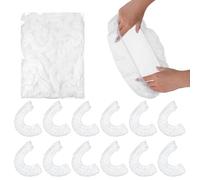 100 Pack Potty Chair Liners with Elastic, Baby Poo + Pee Potty Liners Portable Drawstring Cleaning Disposable Bag for Kids Toddlers Outdoors Travel Toilet Seat Cover