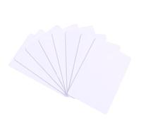 100 Pack - Premium Blank PVC Cards for ID Badge Printers - Premium Quality White CR80 30 Mil (CR8030) by KLMNDUO - Compatible with Most Photo ID Badge Printers(White)